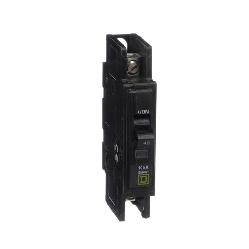 Square-D / Schneider - Square D QOU140 1-Pole 40 Amp 120/240 Volt Thermal Magnetic/Common Trip Miniature Circuit Breaker