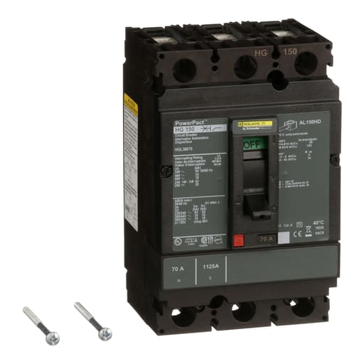 Square-D / Schneider - Square D HGL36070 600 Volt 70 Amp Molded Case Circuit Breaker