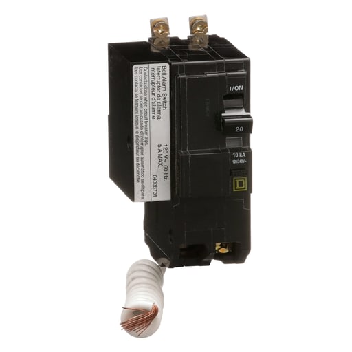 Square-D / Schneider - Square D QOB220EPD2100 2-Pole 20 Amp 120/240 Volt Bolt-On Thermal Magnetic Miniature Circuit Breaker