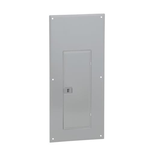 Square-D / Schneider - Square D QOC40UF Load Center Cover, 40 Circuits, Flush-Mount, NEMA-1, Gray