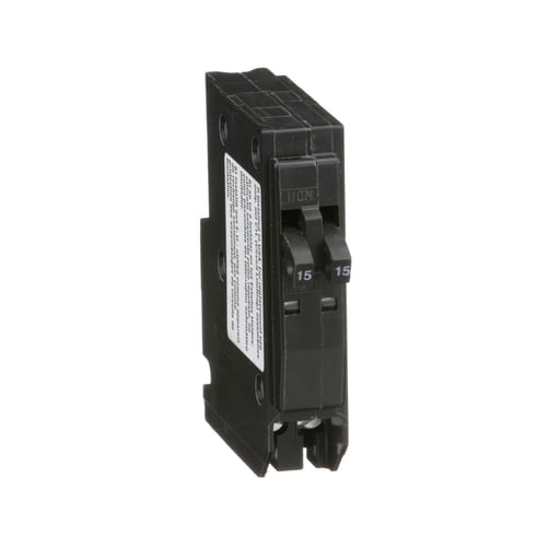Square-D / Schneider - Square D QO1515 Tandem Circuit Breaker 15A/15A 120/240V 1Ph , Plug-On