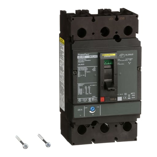 Square-D / Schneider - Square D JDL26225 600 Volt 225 Amp Molded Case Circuit Breaker
