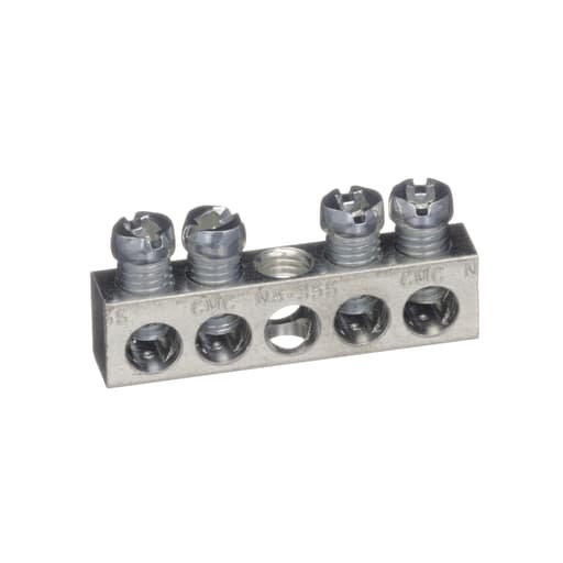 Square-D / Schneider - Square D PK4GTA 1.63 Inch 14 to 4/14 to 12 AWG Copper/Aluminum 4-Terminal Load Center Ground Bar Kit