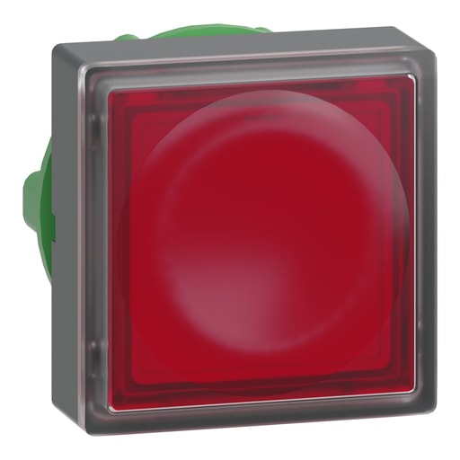Square-D / Schneider - Square D ZB5CW343 22 mm Red Square Flush Momentary Illuminated Push Button Operator