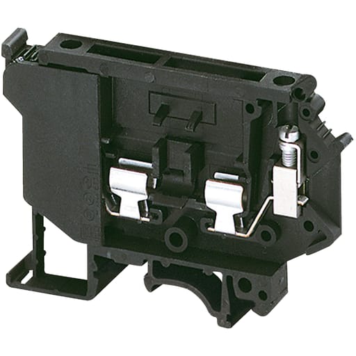 Square-D / Schneider - Square D NSYTRV42SF5LA 4 mm 2-Point Black 26 to 10 AWG Solid/Stranded Copper Screw Terminal Block