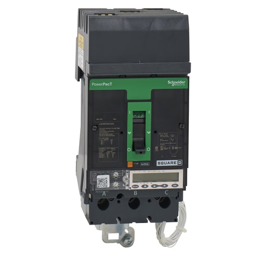 Square-D / Schneider - SQD JJA36250U54X CIRCUIT BREAKER, POWERPACT J, 250A, 3 POLE, 600VAC, 25KA, I-LINE, MICROLOGIC 6.2E, 80%, ABC