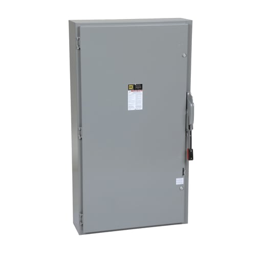 Square-D / Schneider - Square D H225N 240 VAC 400 Amp 2-Pole Class H/J/K/L/R Fusible Heavy Duty Safety Switch