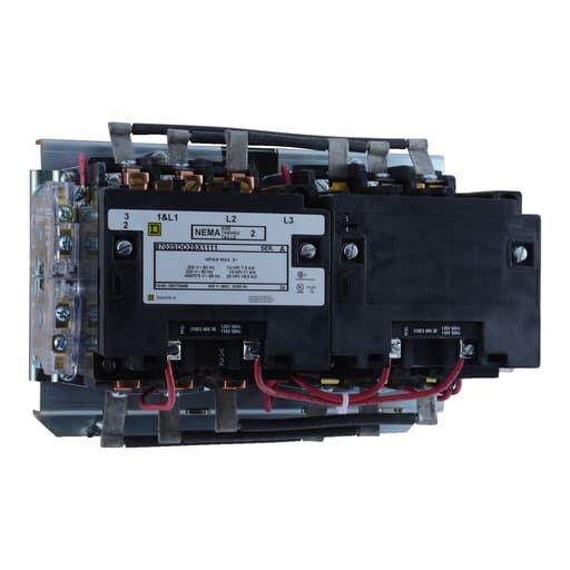 Square-D / Schneider - Square D 8702SDO2V02S 110/120 VAC 45 Amp 3-Pole Open Type Full Voltage Reversing Magnetic Contactor
