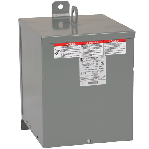 Square-D / Schneider - Square D 10S40F 10 kVa 480 VAC Primary 120/240 VAC Secondary Dry Type General Purpose Transformer