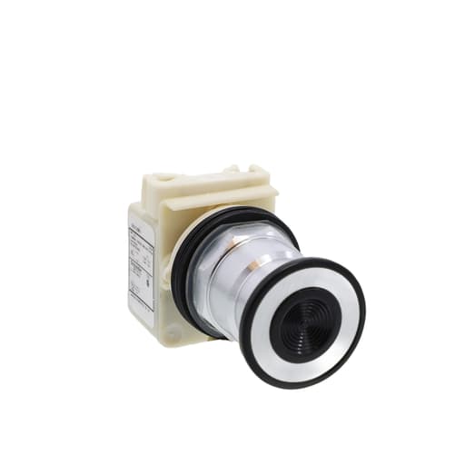 Square-D / Schneider - Square D 9001KR8P1G 30 mm Green Body Metal Bezel 3-Position Mushroom Illuminated Push Button Operator