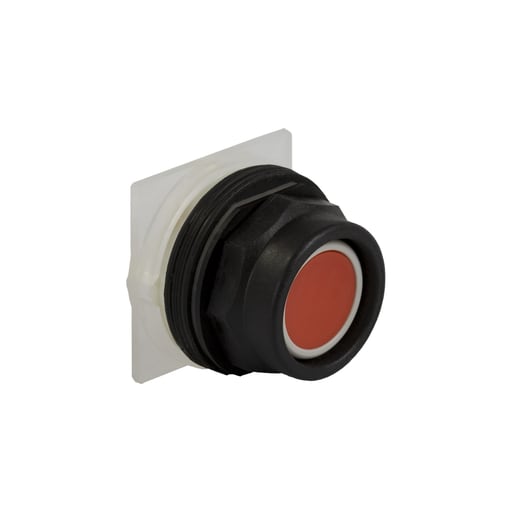 Square D 9001SKR1R 30 mm Red Body Plastic Bezel Momentary Full Guarded Non-Illuminated Push Button Operator