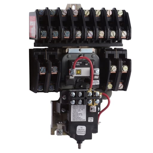 Square-D / Schneider - Square D 8903LXO1200V04 277 VAC 30 Amp 12-Pole 12NO Open Type Mechanically Held Lighting Contactor