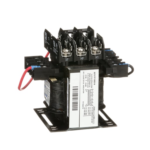 Square-D / Schneider - Square D 9070TF150D19 150 VA 208/240/277/380/480 VAC Primary 24 VAC Secondary 1-Phase Control Transformer