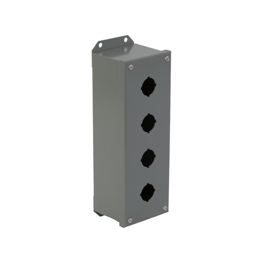 Square-D / Schneider - Square D 9001KYAF4 4.18 x 12.74 x 3.63 Inch NEMA 1/3/13 4-Hole Push Button Control Station Enclosure