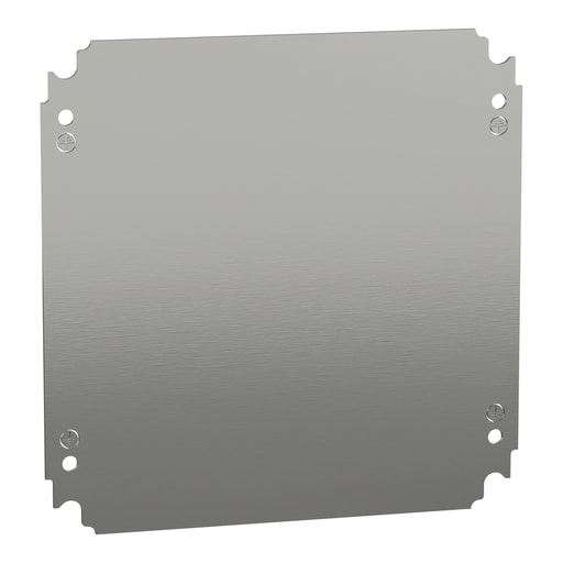 Square-D / Schneider - Square D NSYMM33 9.8 Inch x 9.8 Inch Plain Galvanized Steel Mounting Plate