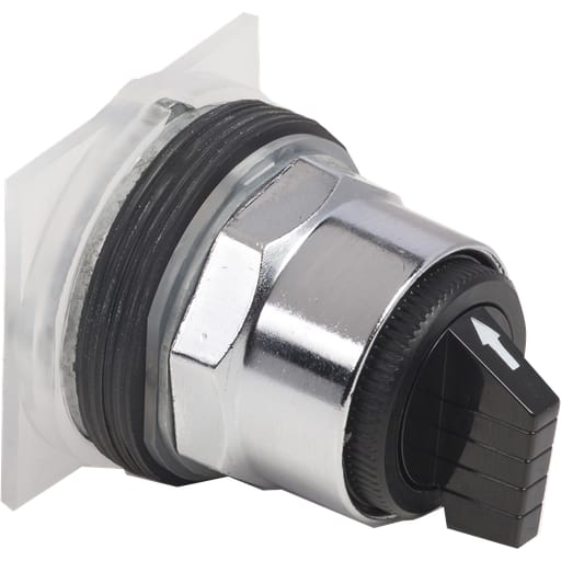 Square-D / Schneider - Square D 9001KS72B 30 mm 3-Position Maintained/Maintained/Momentary Knob Non-Illuminated Selector Switch Operator