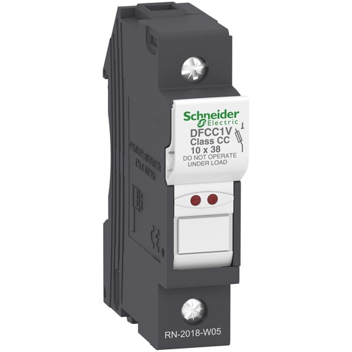 Square-D / Schneider - Square D DFCC1V 17.5 x 88.5 mm 690 VAC 30 Amp 1-Pole Rail Mount Fuse Holder