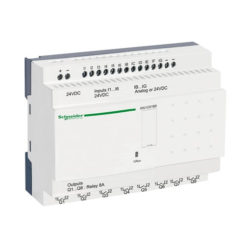 Square-D / Schneider - Square D SR2E201BD 24 VDC 20-I/O PLC Compact Smart Relay