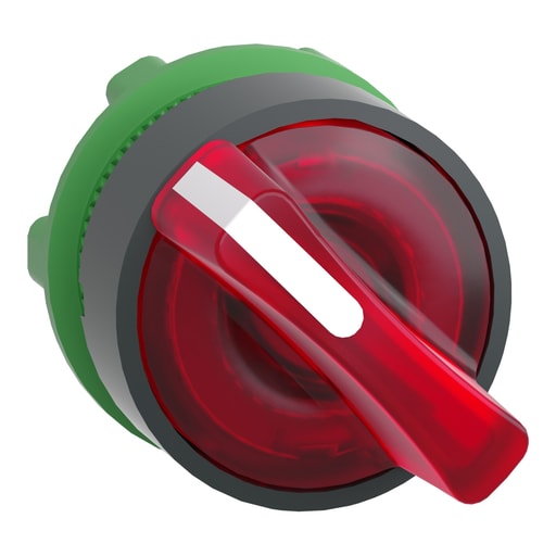 Square-D / Schneider - Square D ZB5AK1243 22 mm 2-Position Red Maintained Lever Illuminated Selector Switch Operator