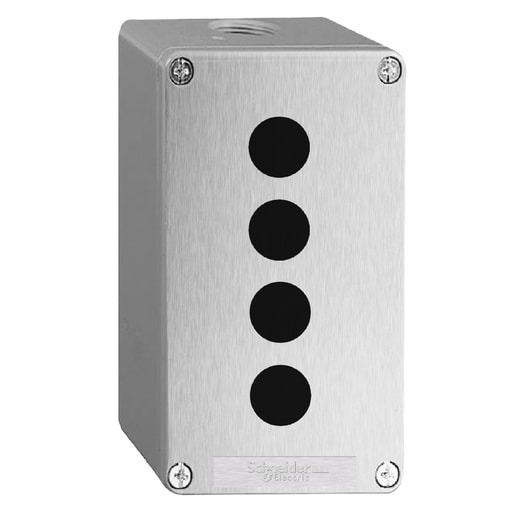 Square-D / Schneider - Square D XAPG39704 6.90 x 3.15 x 2.03 Inch NEMA 4/13 RAL 7032 Gray Painted Die-Cast Zinc Alloy Push Button Enclosure