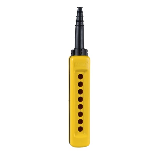 Square-D / Schneider - Square D XACA08H7 8-Hole Yellow Polypropylene Pendant Station Enclosure