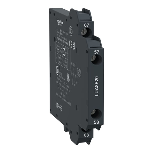 Square-D / Schneider - Square D LUA8E20 250 VAC/VDC 5 Amp 2NO Screw Clamp Terminal Start/Stop Function Control Circuit Contact Block
