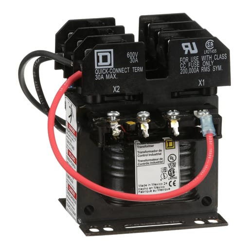 Square-D / Schneider - Square D 9070TF50D2 50 VA 240 x 480 VAC Primary 24 VAC Secondary 1-Phase Control Transformer