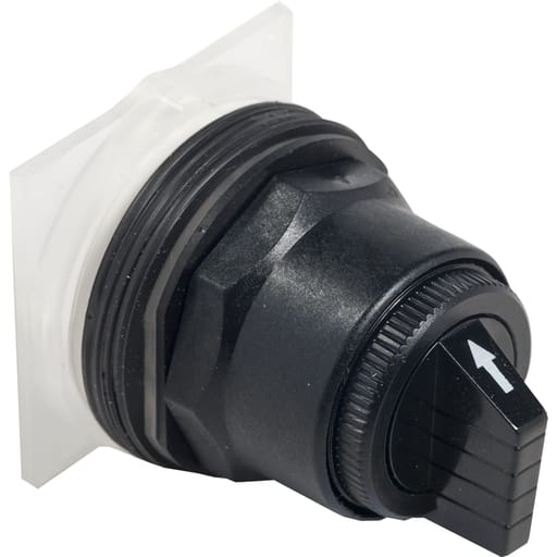 Square-D / Schneider - Square D 9001SKS401B 30 mm 3-Position Black Maintained Knob Non-Illuminated Selector Switch Operator