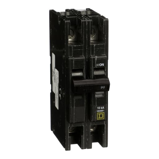 Square-D / Schneider - Square D QOU290 2-Pole 90 Amp 120/240 Volt Thermal Magnetic/Common Trip Miniature Circuit Breaker