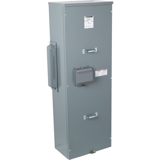 Square-D / Schneider - Square D EZM3600CB 120/240 VAC 600 Amp 3-Phase 4-Wire Steel Overhead/Underground Feed Meter Center Main Unit