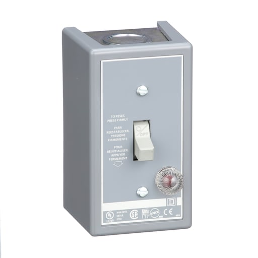 Square-D / Schneider - Square D 2510FG1P 277 VAC 16 Amp 1 Hp 1-Pole NEMA 1 Surface Mount Non-Reversing Manual Starter