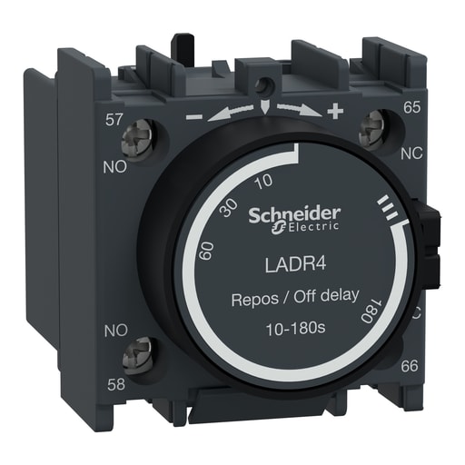 Square-D / Schneider - Square D LADR4 690 VAC 1NO 1NC 10 to 180 Second Pneumatic Time Delay Auxiliary Contact Block