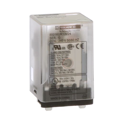 Square-D / Schneider - SQD 8501KUR13V24 RELAY 3CO QC PIN 6