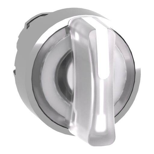 Square-D / Schneider - Square D ZB4BK1313 22 mm 3-Position White Maintained Lever Illuminated Selector Switch Operator