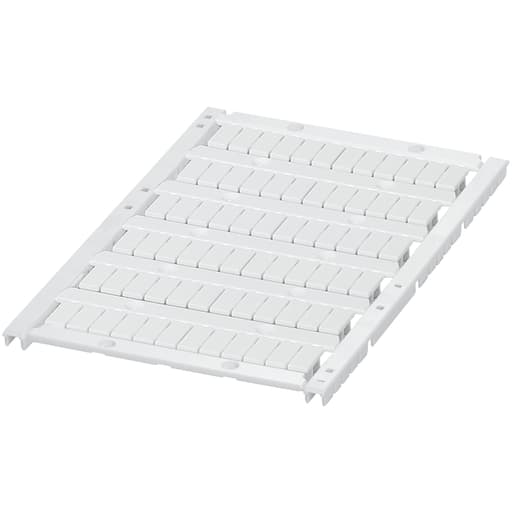 Square-D / Schneider - Square D NSYTRABPV5 5 mm 72-Character 6-Strip Blank Polyamide 42892 Terminal Block Marking Card