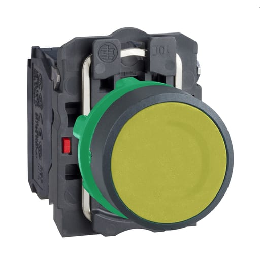 Square-D / Schneider - Square D XB5AA55 22MM NON-ILUM YELLOW PUSHBUTTON