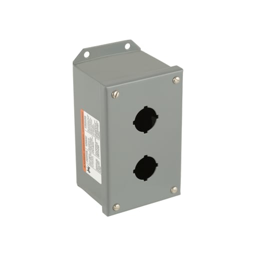 Square-D / Schneider - Square D 9001KYAF2 4.18 x 7.74 x 3.63 Inch NEMA 1/3/13 2-Hole Push Button Control Station Enclosure