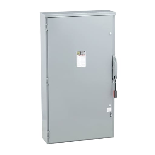 Square-D / Schneider - Square D H366NR 600 VAC 600 Amp 3-Pole Class H/J/K/L/R Fusible Heavy Duty Safety Switch