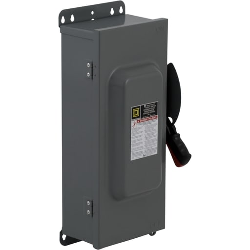 Square-D / Schneider - Square D HU463AWK 600 VAC 100 Amp 4-Pole Non-Fusible Heavy Duty Safety Switch