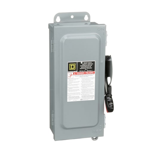 Square-D / Schneider - Square D H463AWK 600 VAC 100 Amp 4-Pole Class H/J/K/L/R Fusible Heavy Duty Safety Switch
