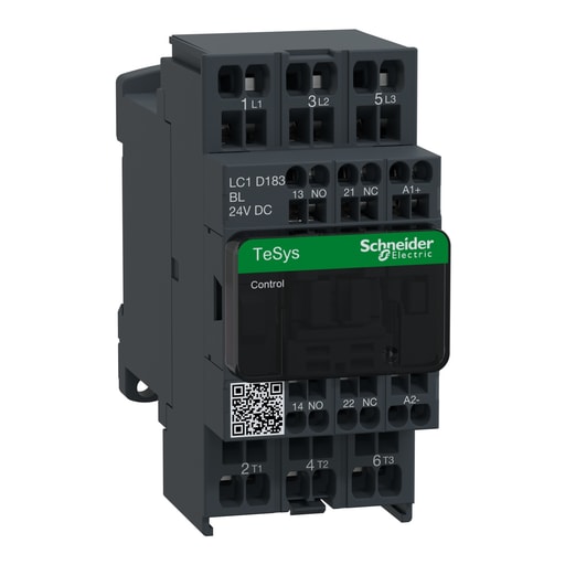 Square-D / Schneider - Square D LC1D183BL CONTACTOR 600VAC 18AMP IEC +OPTIONS