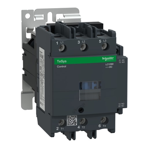 Square-D / Schneider - SQUARED LC1D80GD IEC contactor, TeS