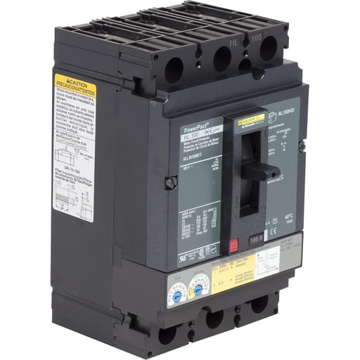 Square-D / Schneider - Square D HLL36100M73 3-Pole 600 VAC 250 VDC 100 Amp Magnetic Motor Circuit Protector