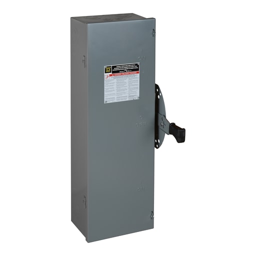 Square-D / Schneider - Square D DTU223 240 VAC 250 VDC 100 Amp 15 Hp 2-Pole NEMA 1 Non-Fusible Double Throw Safety Switch