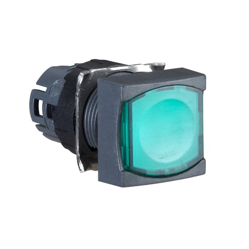 Square-D / Schneider - Square D ZB6CF3 16 mm Green Square Flush Illuminated Push Button Operator