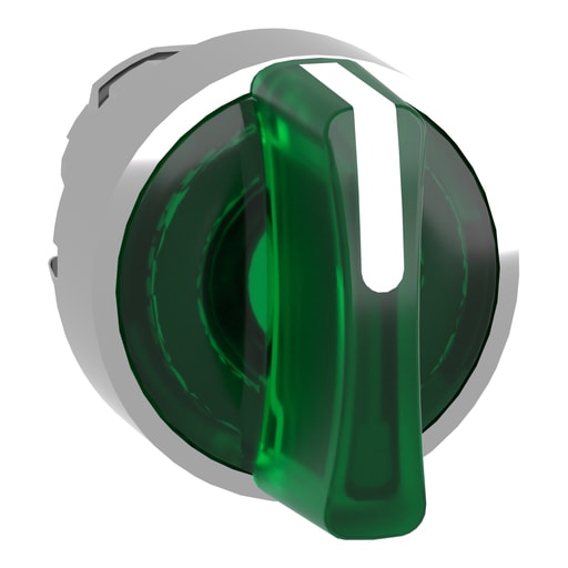 Square-D / Schneider - Square D ZB4BK1333 22 mm 3-Position Green Maintained Lever Illuminated Selector Switch Operator