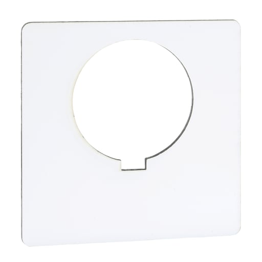 Square-D / Schneider - Square D 9001KN100WP 2.25 Inch Plastic Black Blank Square Push Button Standard Legend Plate