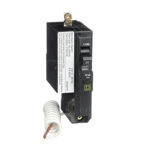 Square-D / Schneider - Square D QOB120EPD2100 1-Pole 20 Amp 120/240 Volt Bolt-On Thermal Magnetic Miniature Circuit Breaker