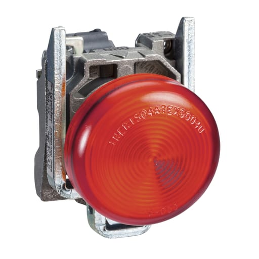 Square-D / Schneider - Square D XB4BV64 22 mm 250 VAC/VDC 14 mA Red Round Illuminated Pilot Light