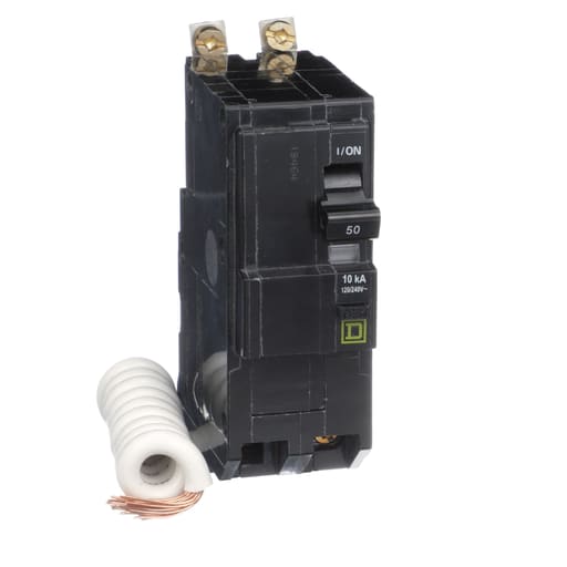 Square-D / Schneider - Square D QOB250EPD 2-Pole 50 Amp 240 Volt Bolt-On Thermal Magnetic Miniature Circuit Breaker
